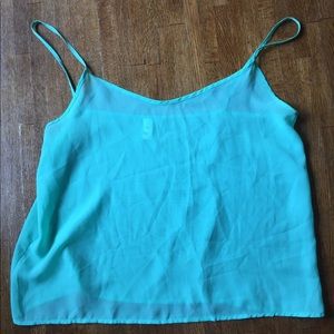 American Apparel Chiffon Tank Top